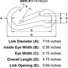 Load image into Gallery viewer, 1 Swivel with 2 Snap Links