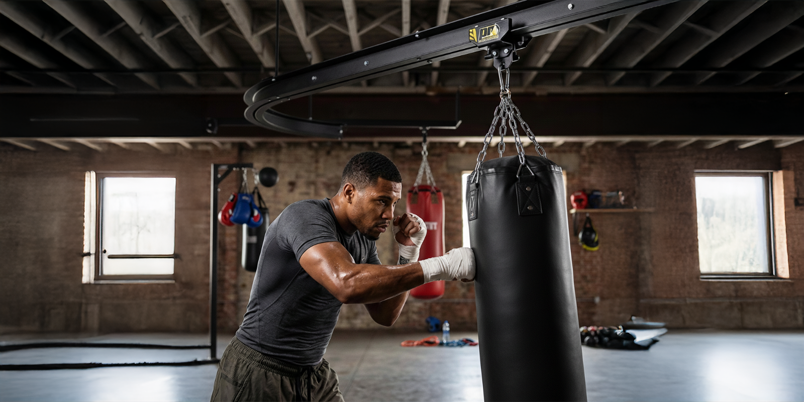 Ceiling Track Mounts for Punching Bags
