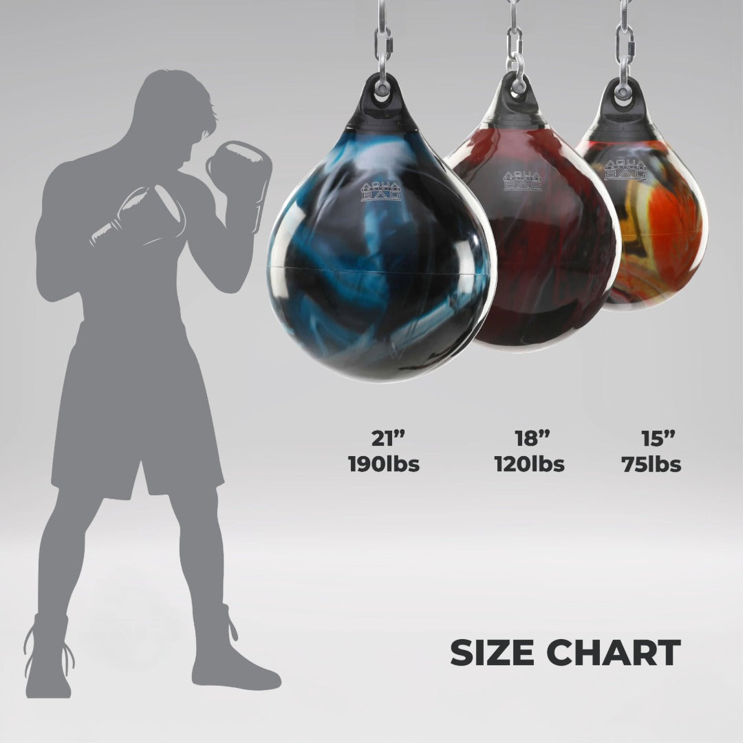 18" 120lb. Aqua Punching Bag - Fireball Orange