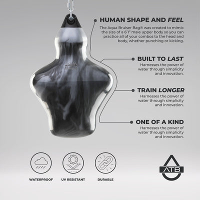Aqua Bruiser Bag 150lbs Black Eye
