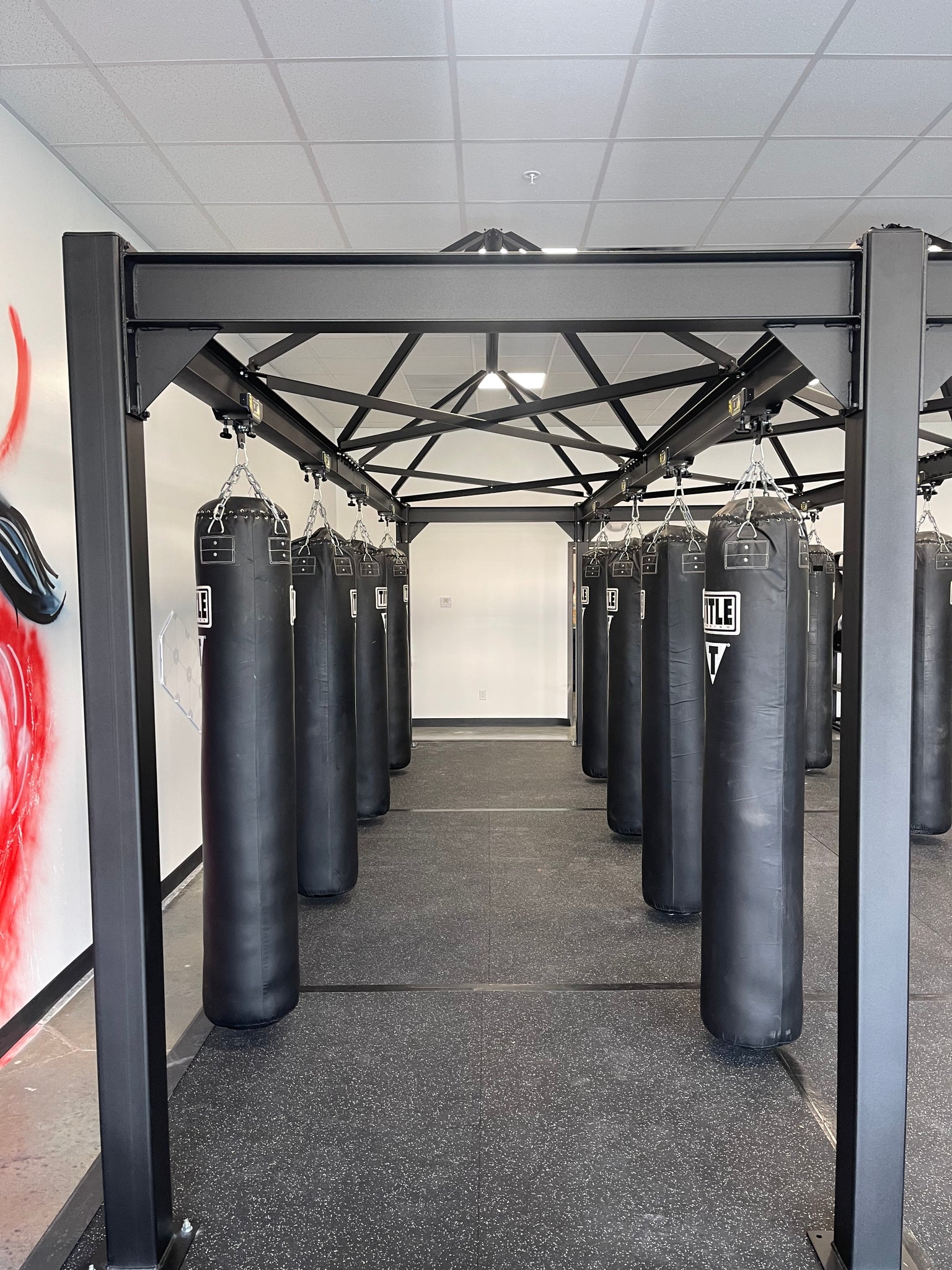 Gym punching bag stand deals