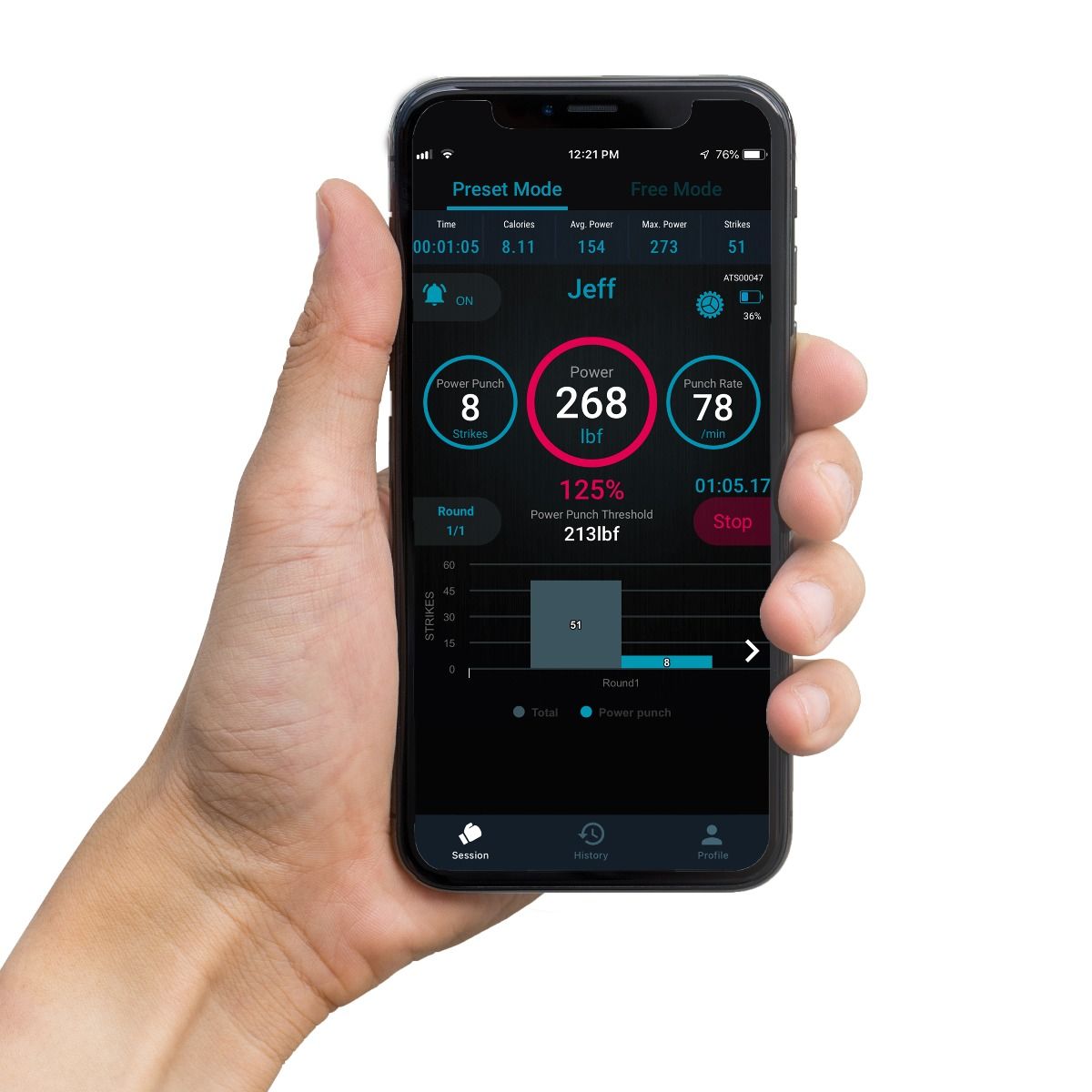 SENSOR FOR AQUA TRAINING BAG®