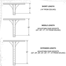 Load image into Gallery viewer, Ceiling / Wall Pull Up Bar Extended Length